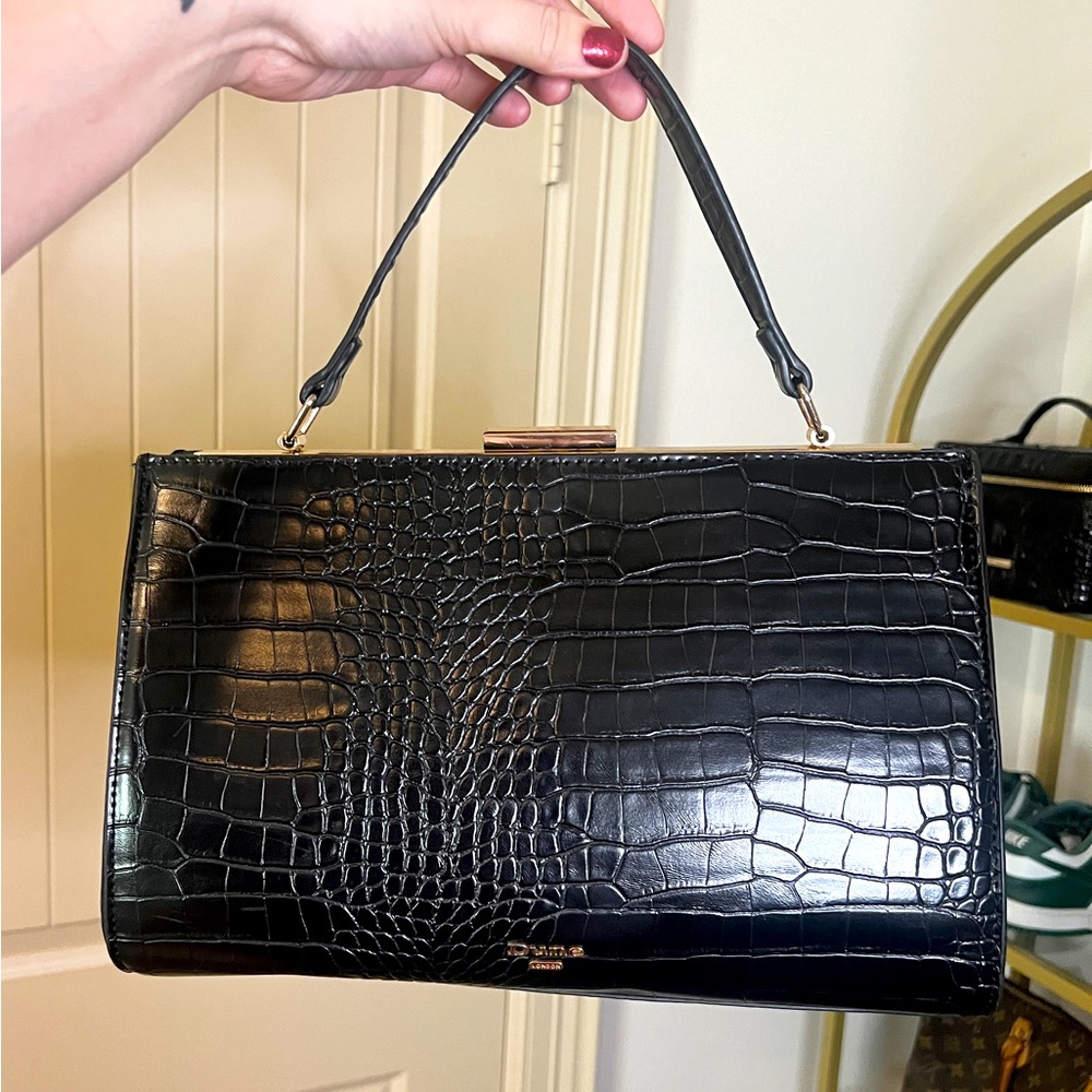 Dune London Crocodile Handbag Tophandle